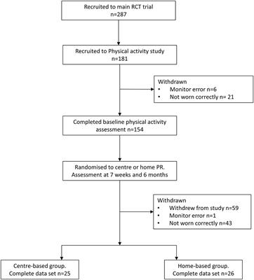A Comparison of Physical Activity Between Home-Based and Centre-Based Pulmonary Rehabilitation: A Randomised Controlled Secondary Analysis